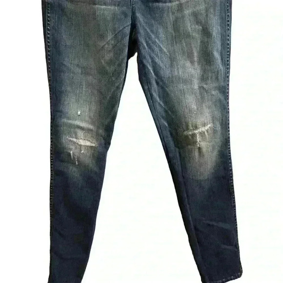 White House Black Market Women's High-Rise Skinny Jeans Size 8 Blue NWT - Picture 3 of 15